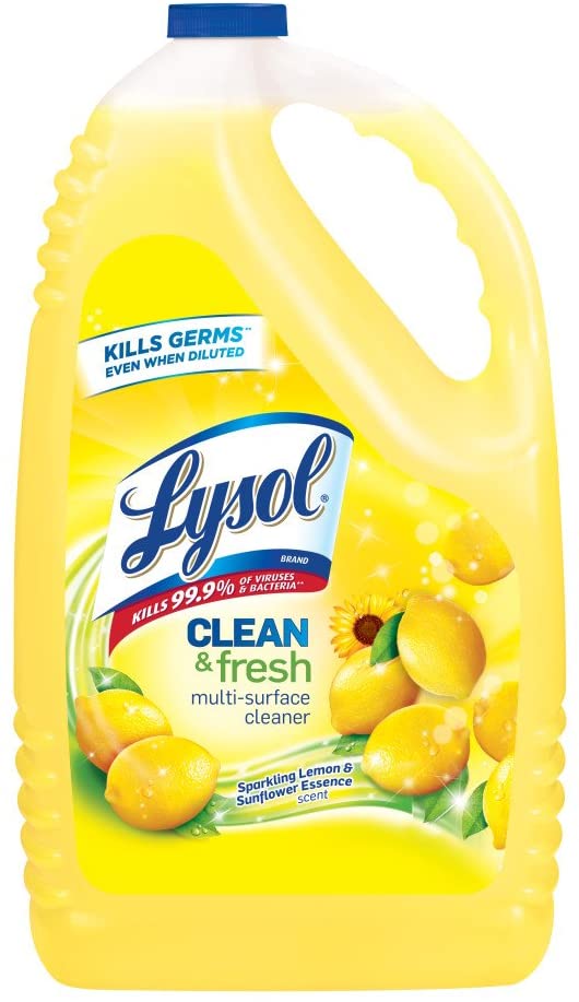 Lysol Disinfectant Power & Fresh Multi Surface Cleaner, Sparkling Lemon & Sunflower Essence, 4.26 L