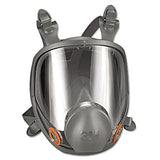 3M Safety 142-6800 Safety Reusable Full Face Mask Respirator, Grey, Medium