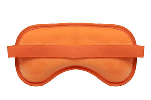 Eye See Plush Gel Eye Mask for Puffy Eyes, Orange - Cold Eye mask to Treat Dark Circles, Sinuses, Dry Eyes, and for Allergy Relief - Microwave Safe for Heat Therapy