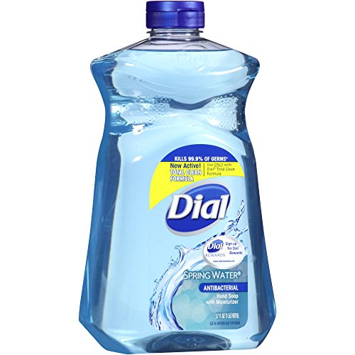 Dial Antibacterial Hand Soap with Moisturizer, Spring Water Scent, 52oz.
