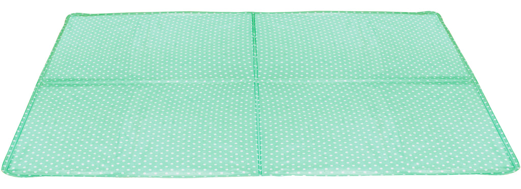 Baumster Large Cooling Pet Mat, 38" x 32", Green - Self Cooling Mat for Dogs and Cats - For Beds, Crates, Kennels and More