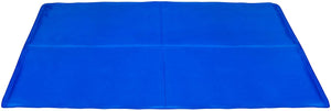 Baumster Cooling Pet Mat, 38" x 32", Blue - Self Cooling Mat for Dogs and Cats - For Beds, Crates, Kennels and More