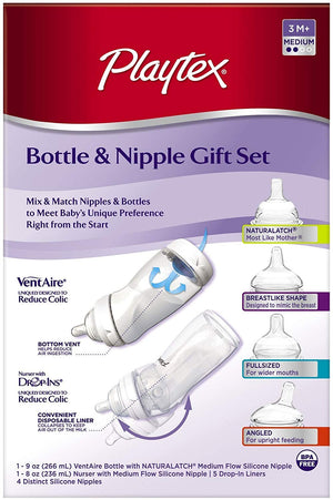 Playtex Bottle/Nipple Gift Kit, Medium Flow