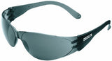 MCR Crews CL112 Checklite Safety Glass, Clear Frame, Smoke Lens, Coated Anti-Scratch, 1 Pair
