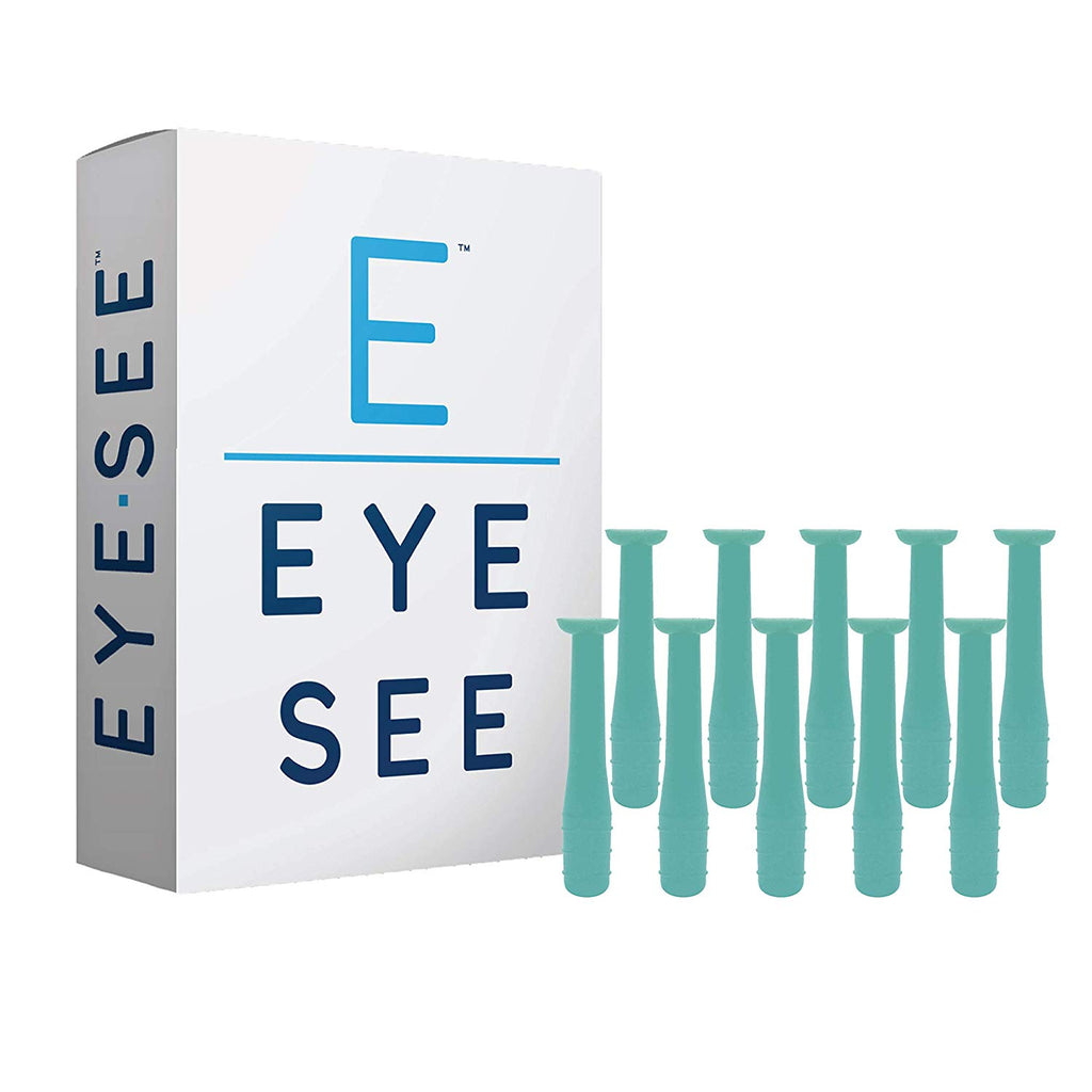 EyeSee Hard Contact Lens Remover RGP Plunger, Green, 10 Pack