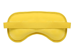 Eye See Plush Gel Eye Mask for Puffy Eyes, Yellow - Cold Eye mask to Treat Dark Circles, Sinuses, Dry Eyes, and for Allergy Relief - Microwave Safe for Heat Therapy