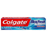Colgate Max Fresh Anticavity Fluoride Whitening Breath Strips Toothpaste, Cool Mint, 6 oz