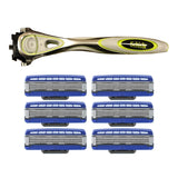 Schick Hydro 5 Sensitive Shaver With Six Hydro 3 Replacement Blades