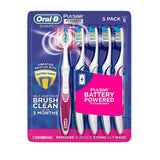 Oral-B Pulsar Vibrating Bristles Toothbrush, Soft, 5 Pack