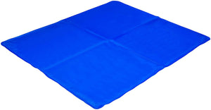 Baumster Cooling Pet Mat, 38" x 32", Blue - Self Cooling Mat for Dogs and Cats - For Beds, Crates, Kennels and More