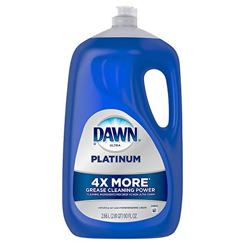 Dawn Ultra Platinum Power Dishwashing Liquid, Refreshing Rain, 90 Ounce