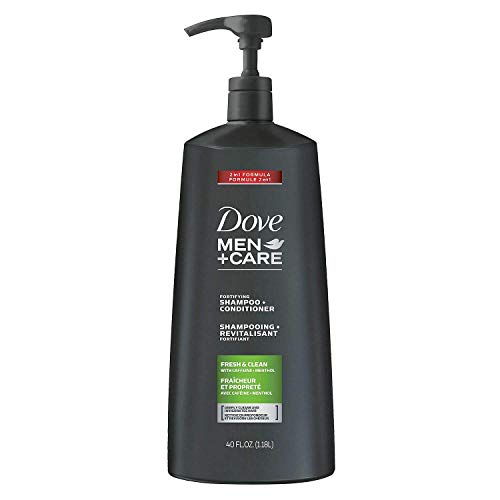 Dove Men+ Care 2 in 1 Shampoo and Conditioner, Fresh and Clean 40 Oz