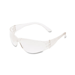 MCR Safety Checklite Scratch-Resistant Safety Glasses, Clear Lens -CRWCL110BX