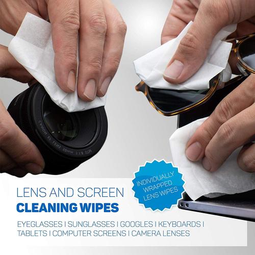 EyeSee Lens and Screen Cleaning Wipes - 50 Wipes