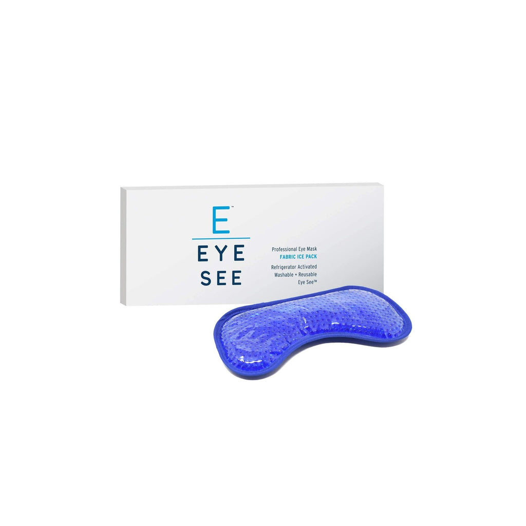 EyeSee Cooling Gel Eye Mask for Puffy Eyes, Dark Circles and Allergy Relief - Blue Plush